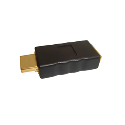 HDMI ADAPTER MALE TO FEMALE, BLACK