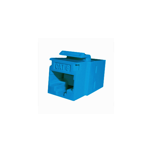 Blue Cat6 RJ45 Keystone Coupler