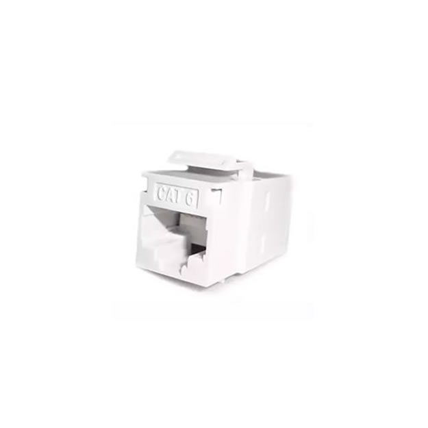 White Cat6 RJ45 Keystone Coupler