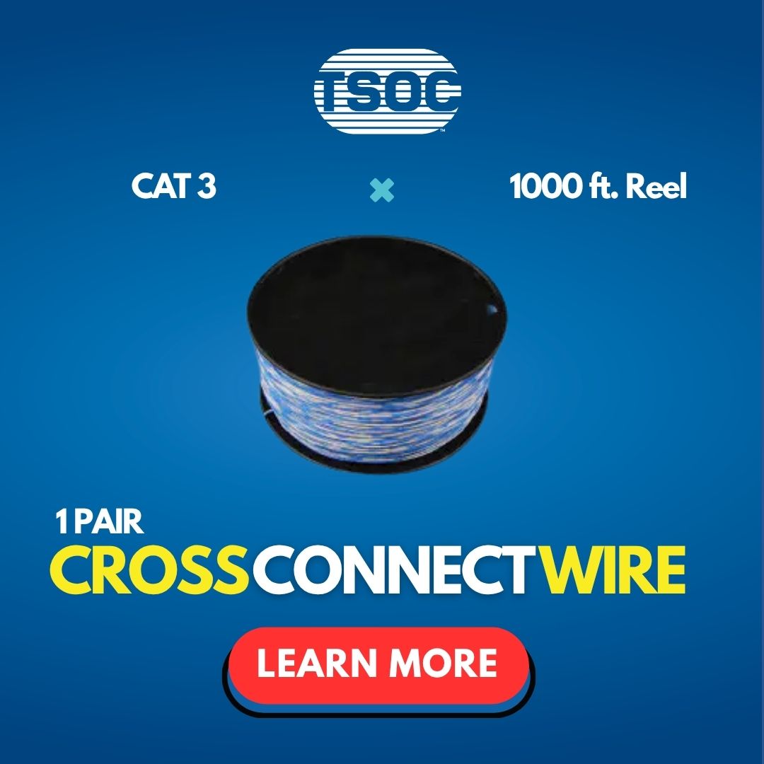 Discover TSOC's 1-Pair Cross Connect Spool 1000ft Reel